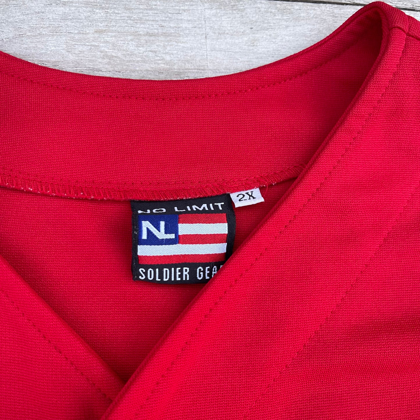 Vintage No Limit Soldier Gear Baseball Jersey