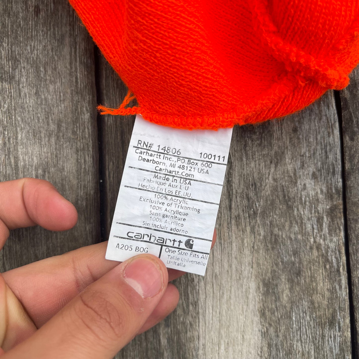 Vintage Made in USA Carhartt Beanie