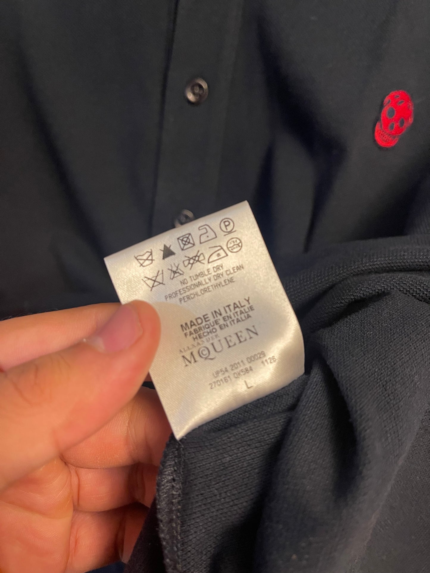 Alexander McQueen Navy Polo Shirt