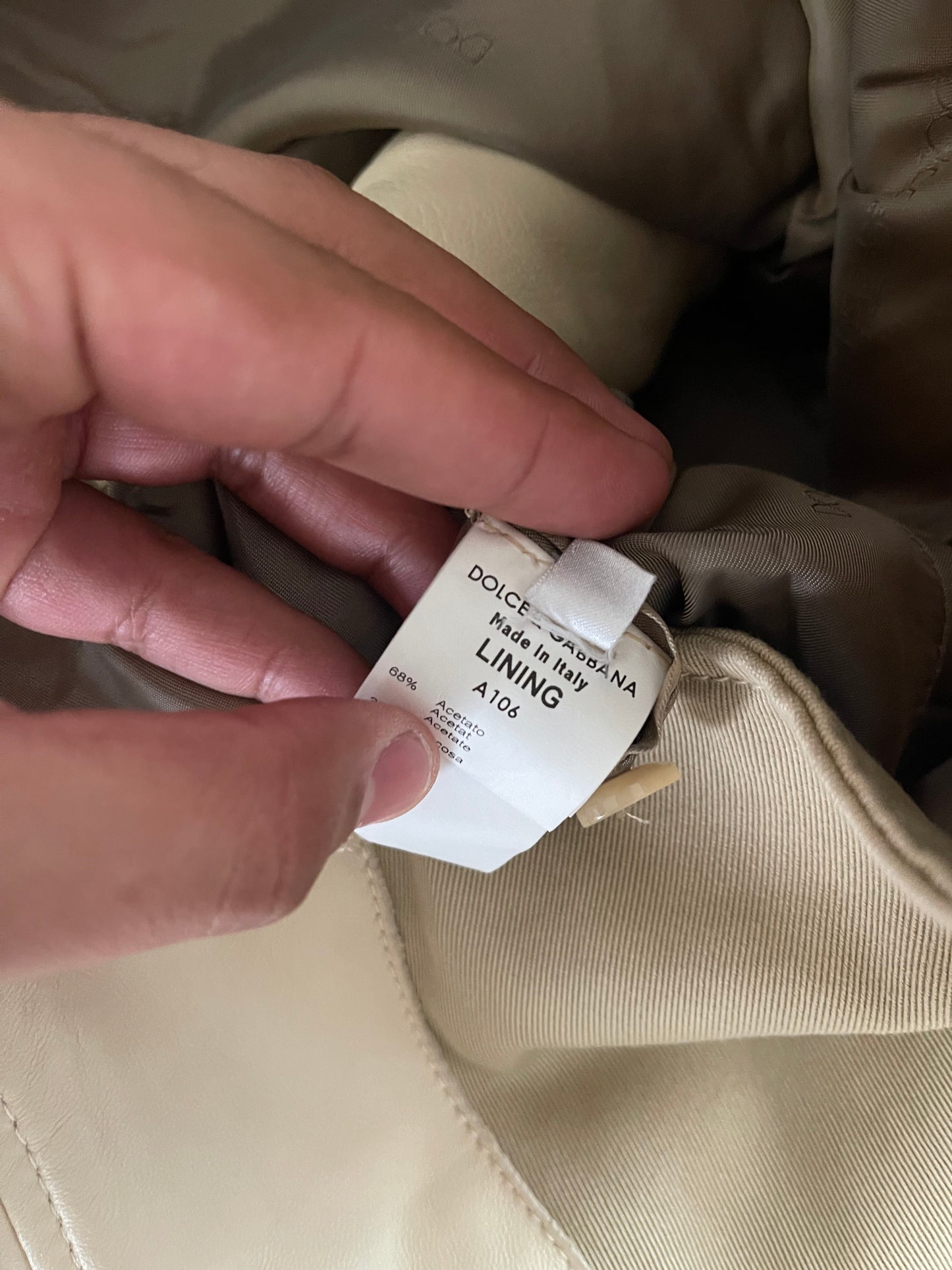 Dolce & Gabbana Made in Italy Leather Jacket