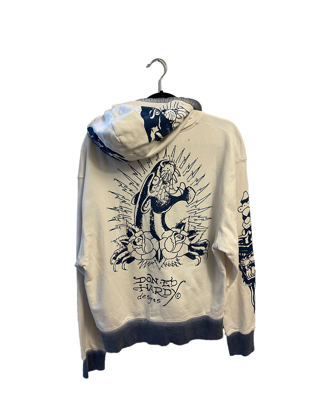 Vintage Y2K Ed Hardy Bejeweled Zip Hoodie