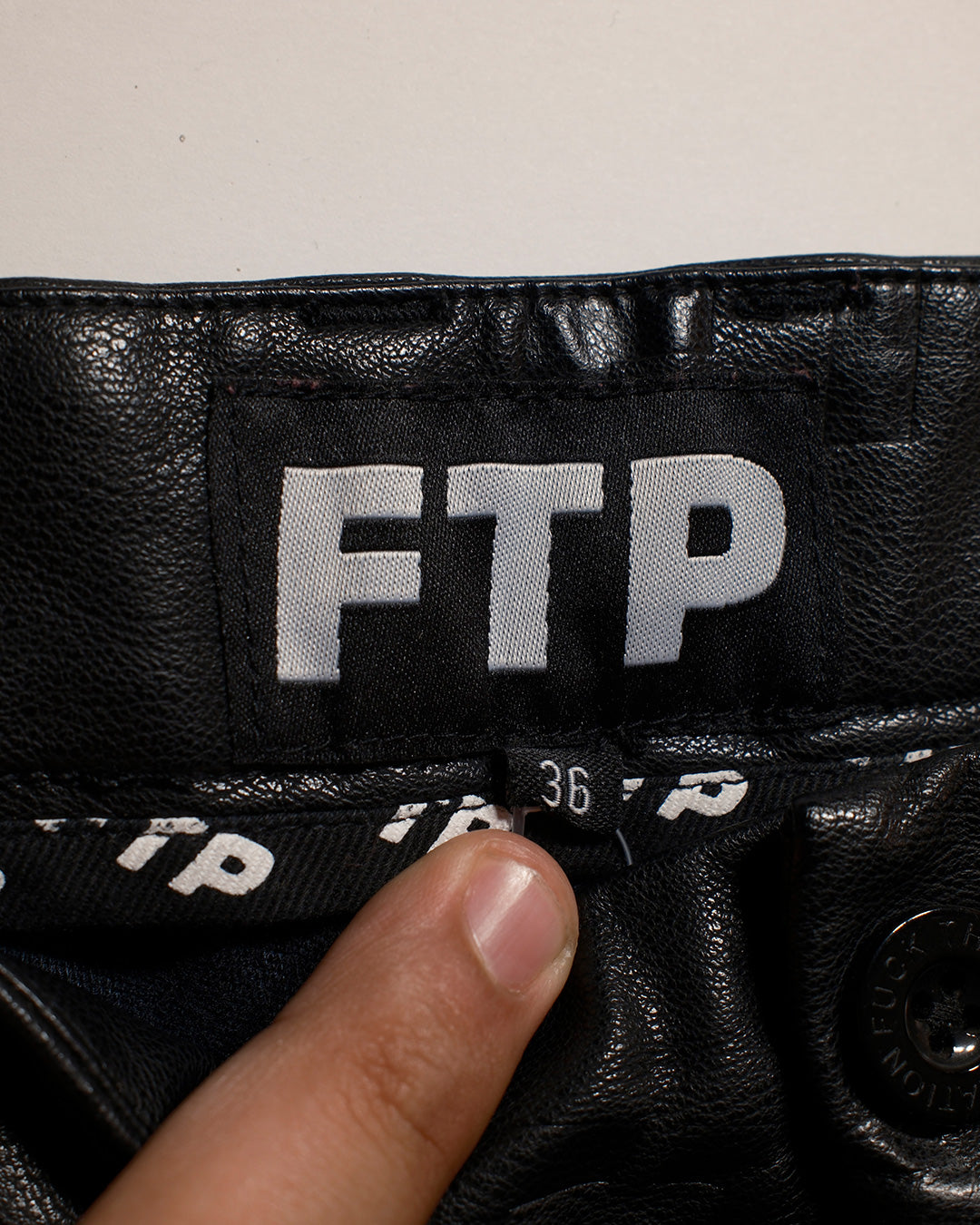 FTP Faux Leather Pants