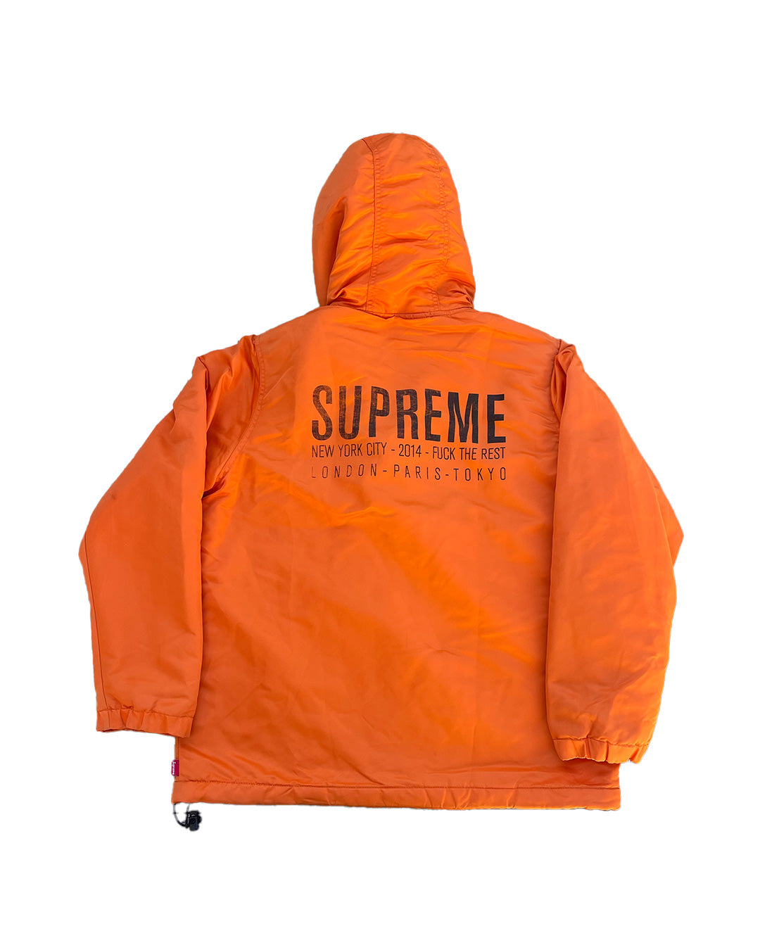 FW 2014 Supreme Satin Pullover Jacket