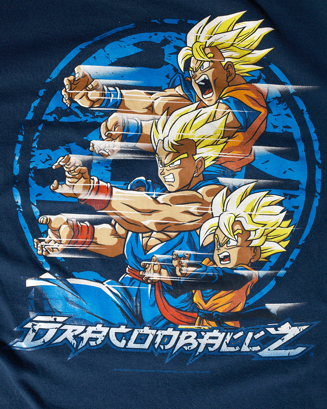 2002 Dragon Ball Z Goku, Gohan, Goten T-shirt