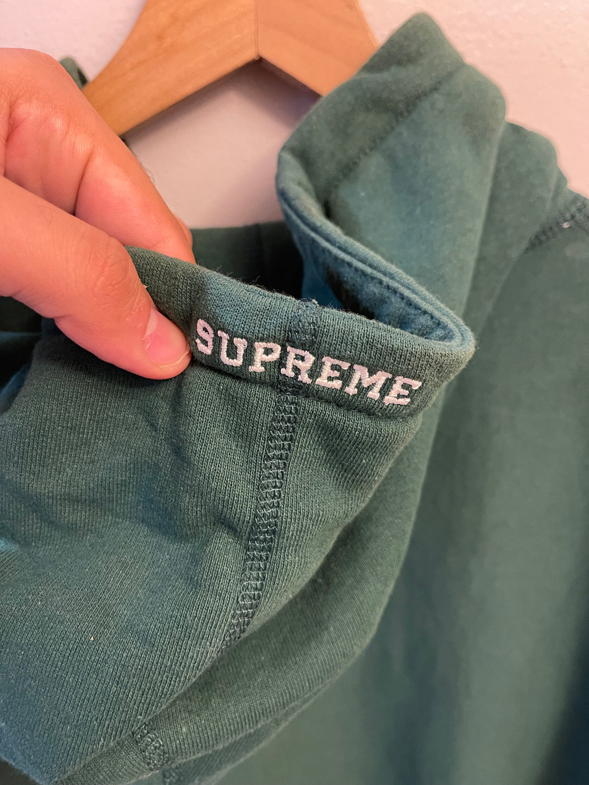 SS20 Supreme White Quilted S Logo Hoodie