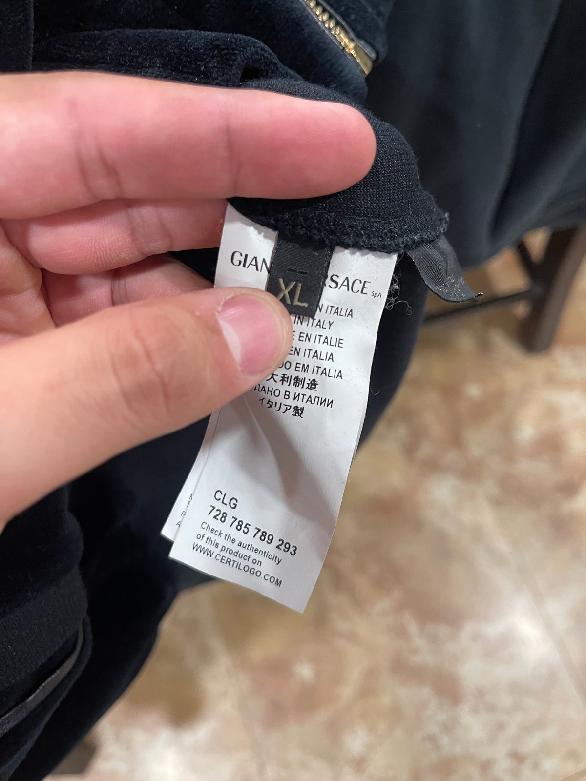Gianni Versace Medusa Zipper Hoodie