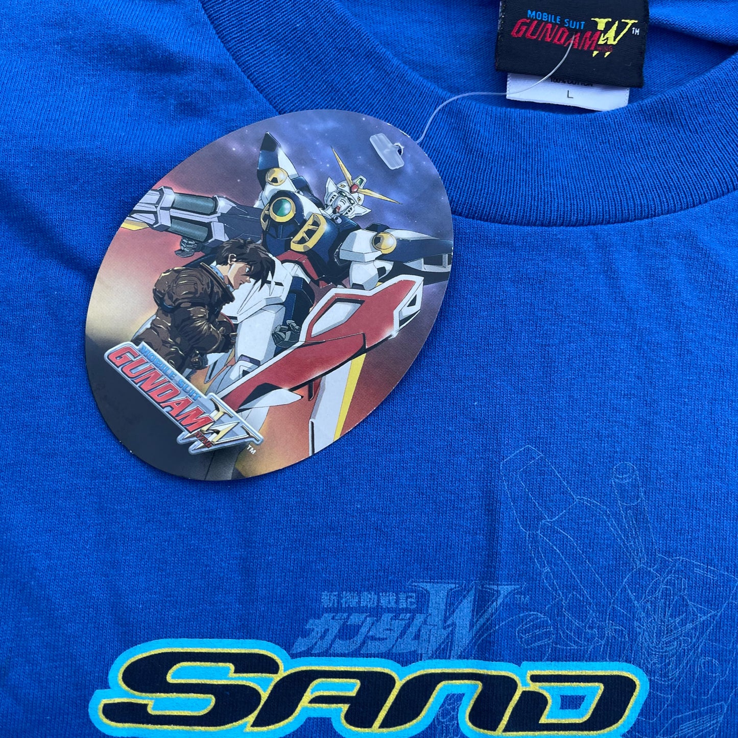 Vintage 1995 Mobile Suit Gundam Wing Sandrock Anime T-shirt