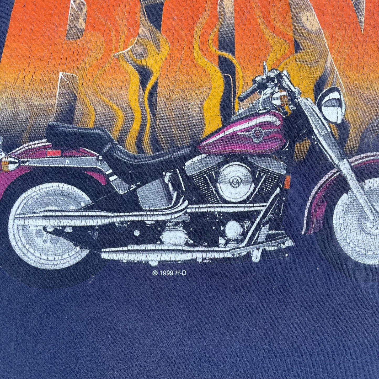 1999 Harley Davidson Fat Boy West Virginia T-shirt