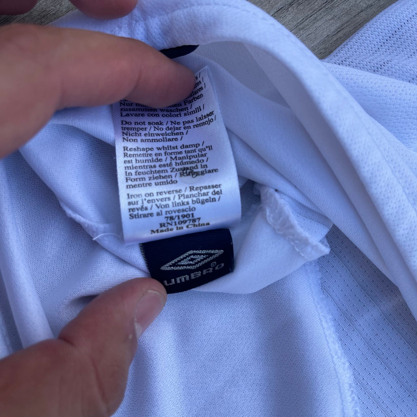 Vintage Umbro England Soccer Jersey