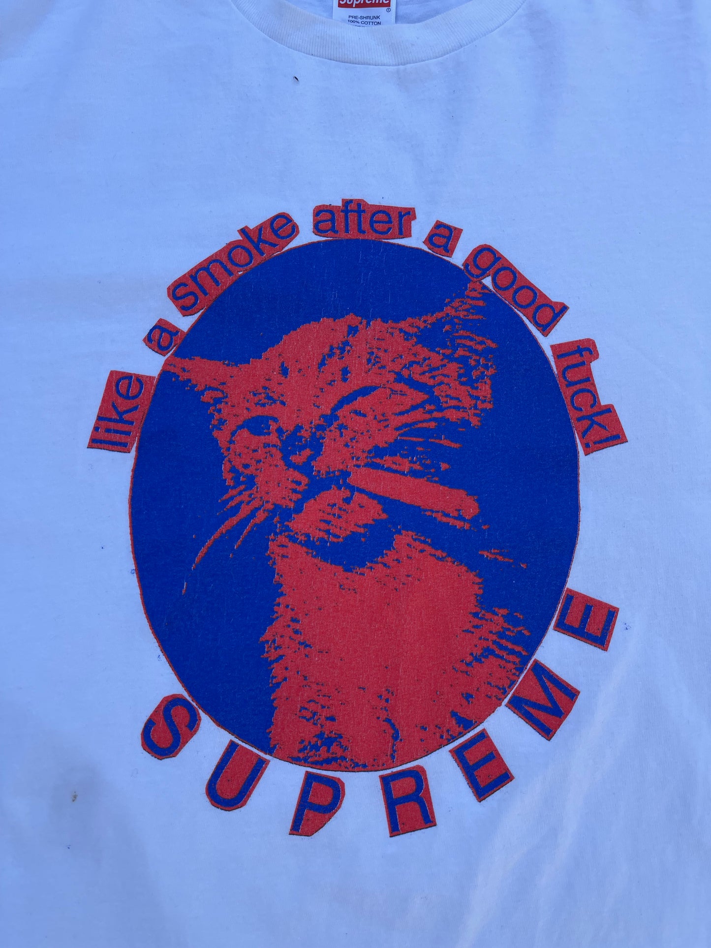 SS23 Supreme Smoke Cat T-shirt