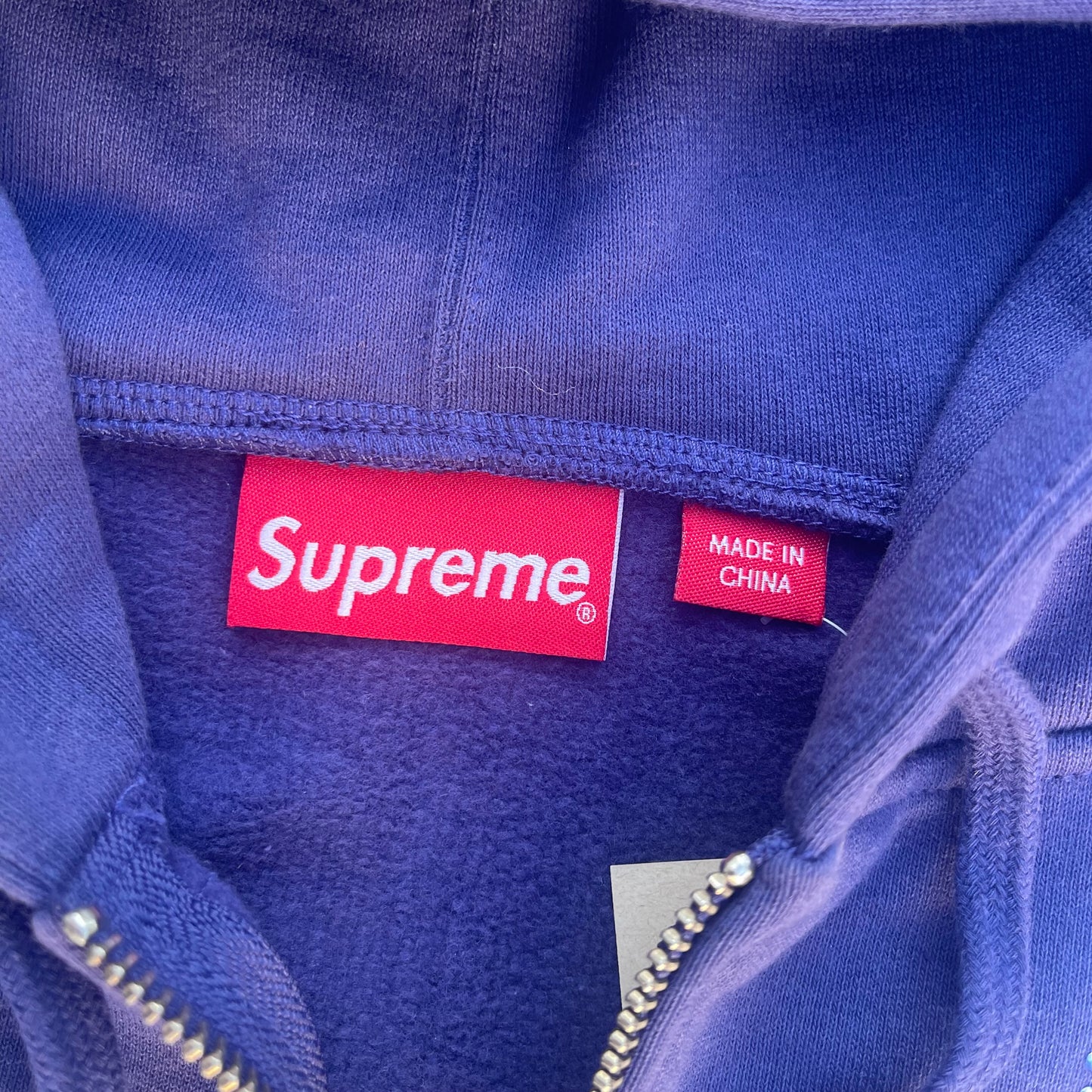 SS22 Supreme Rhinestone Zip Up Hoodie