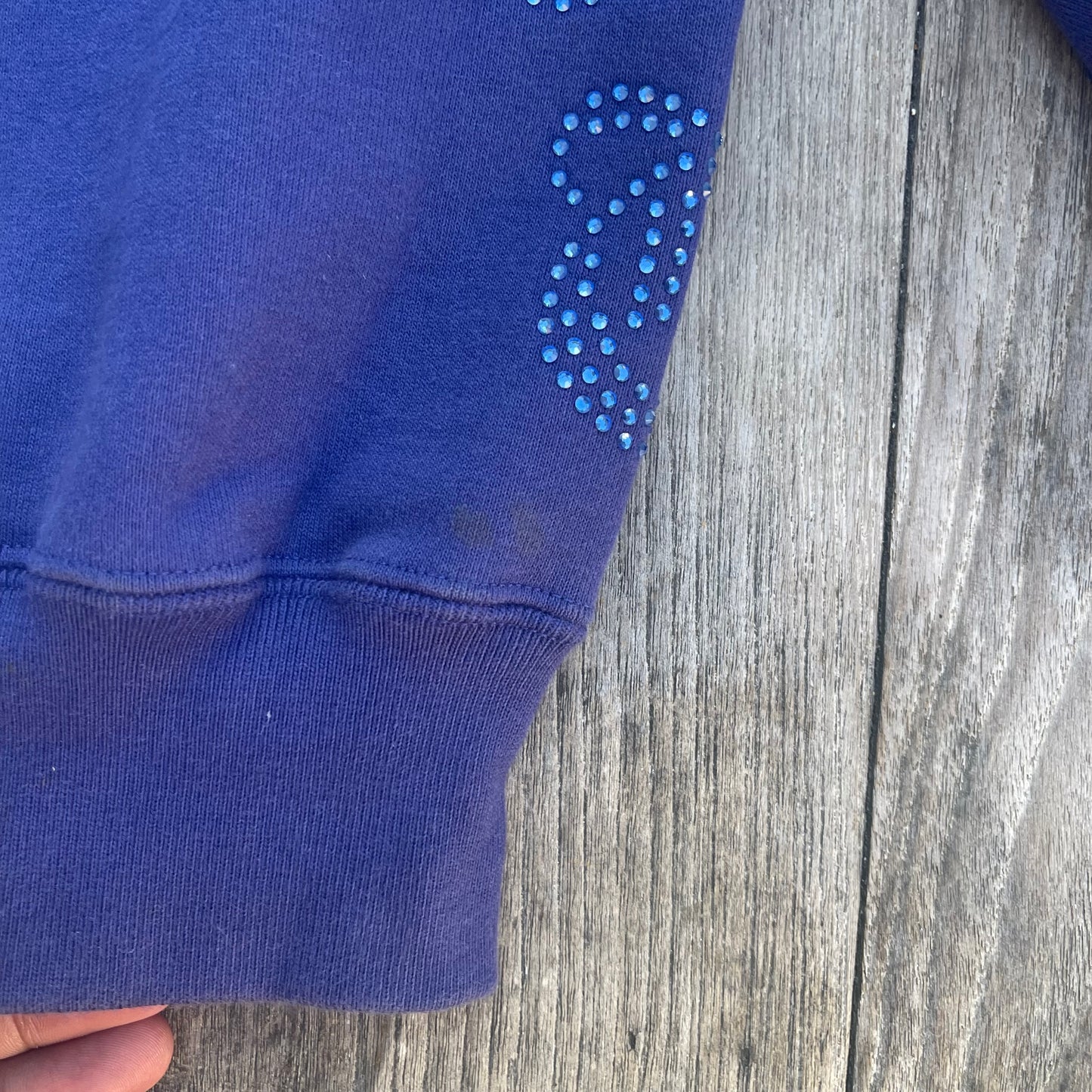 SS22 Supreme Rhinestone Zip Up Hoodie