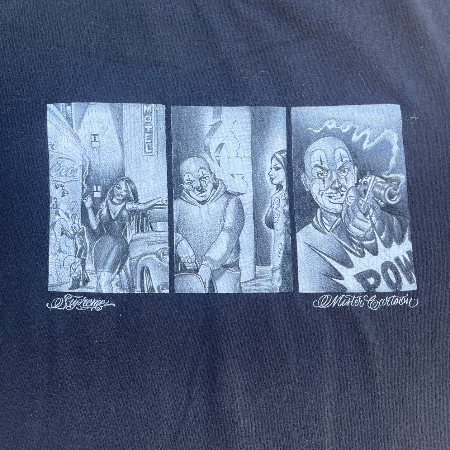 FW24 Supreme Mister Cartoon Pow T-shirt