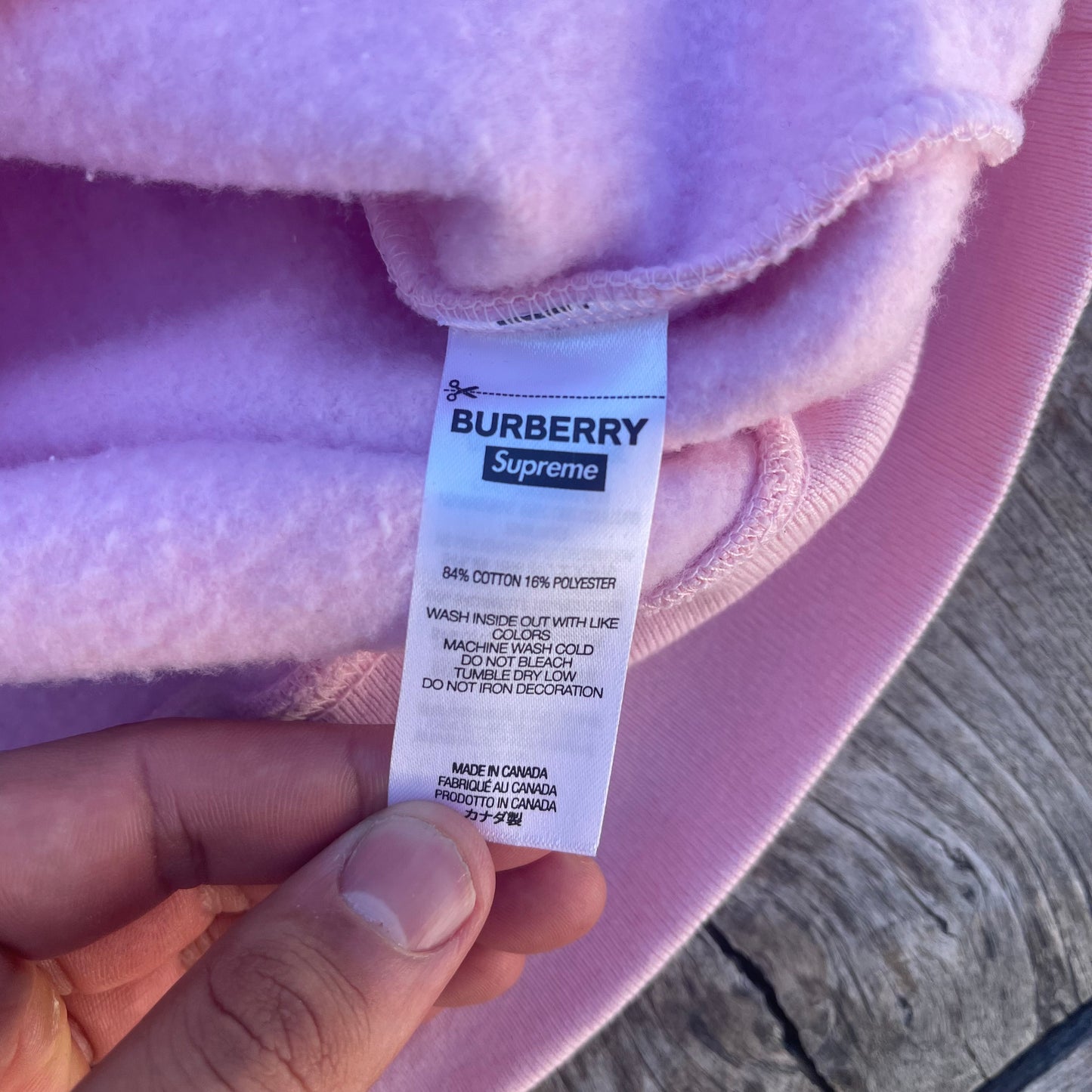 SS22 Supreme x Burberry Box Logo Hoodie