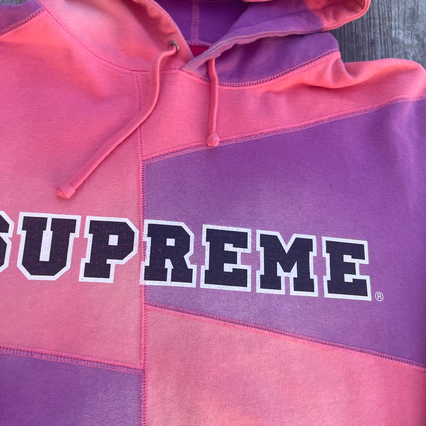FW20 Supreme Patchwork Hoodie