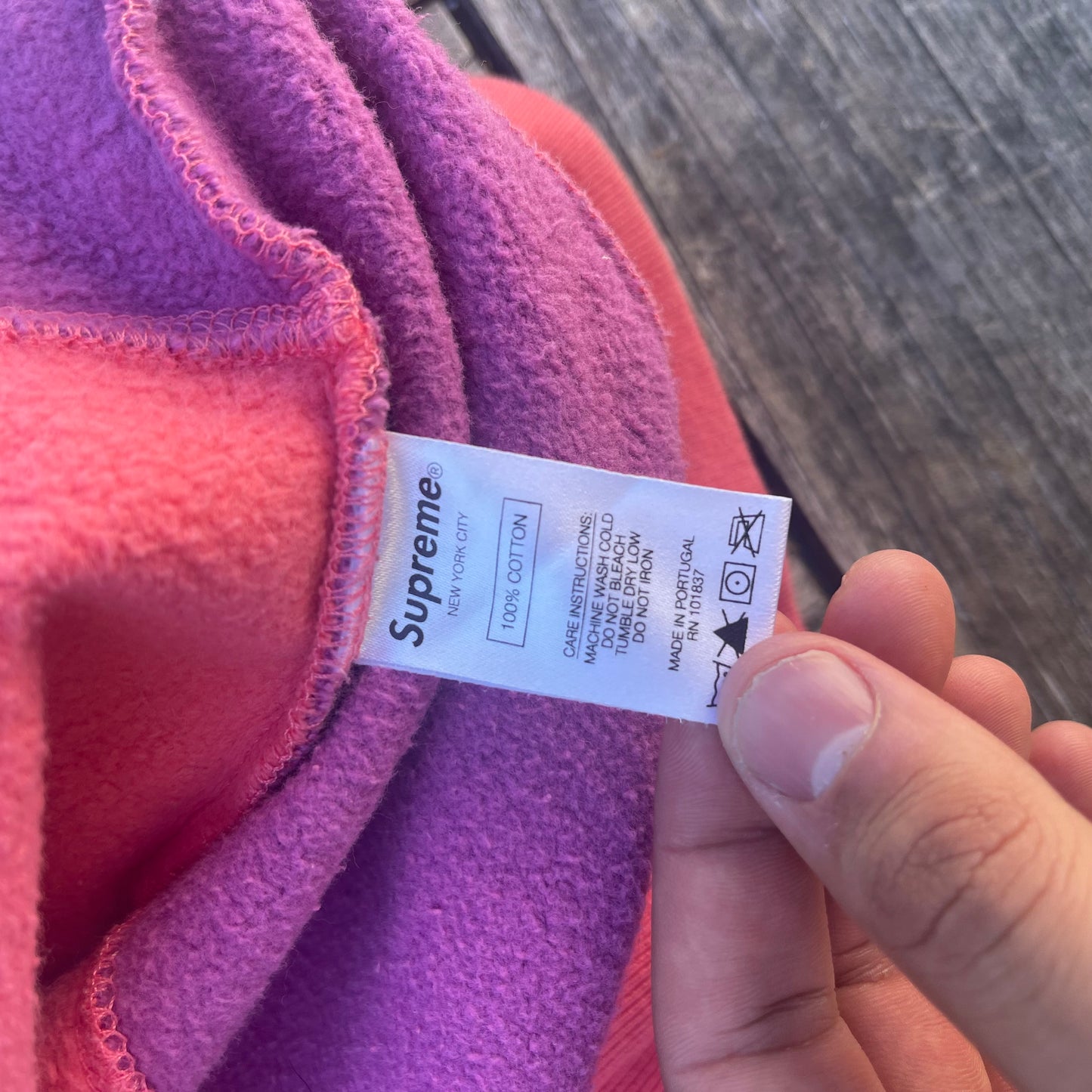 FW20 Supreme Patchwork Hoodie