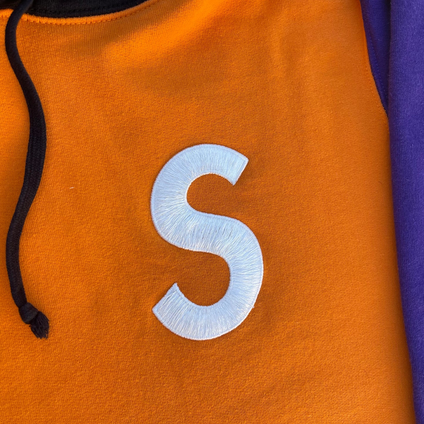 SS19 Supreme S Logo Colorblocked Hoodie