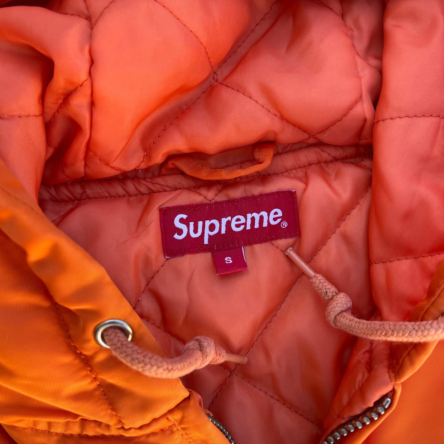 FW 2014 Supreme Satin Pullover Jacket
