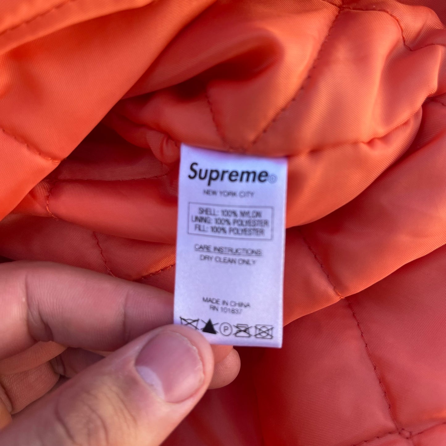 FW 2014 Supreme Satin Pullover Jacket