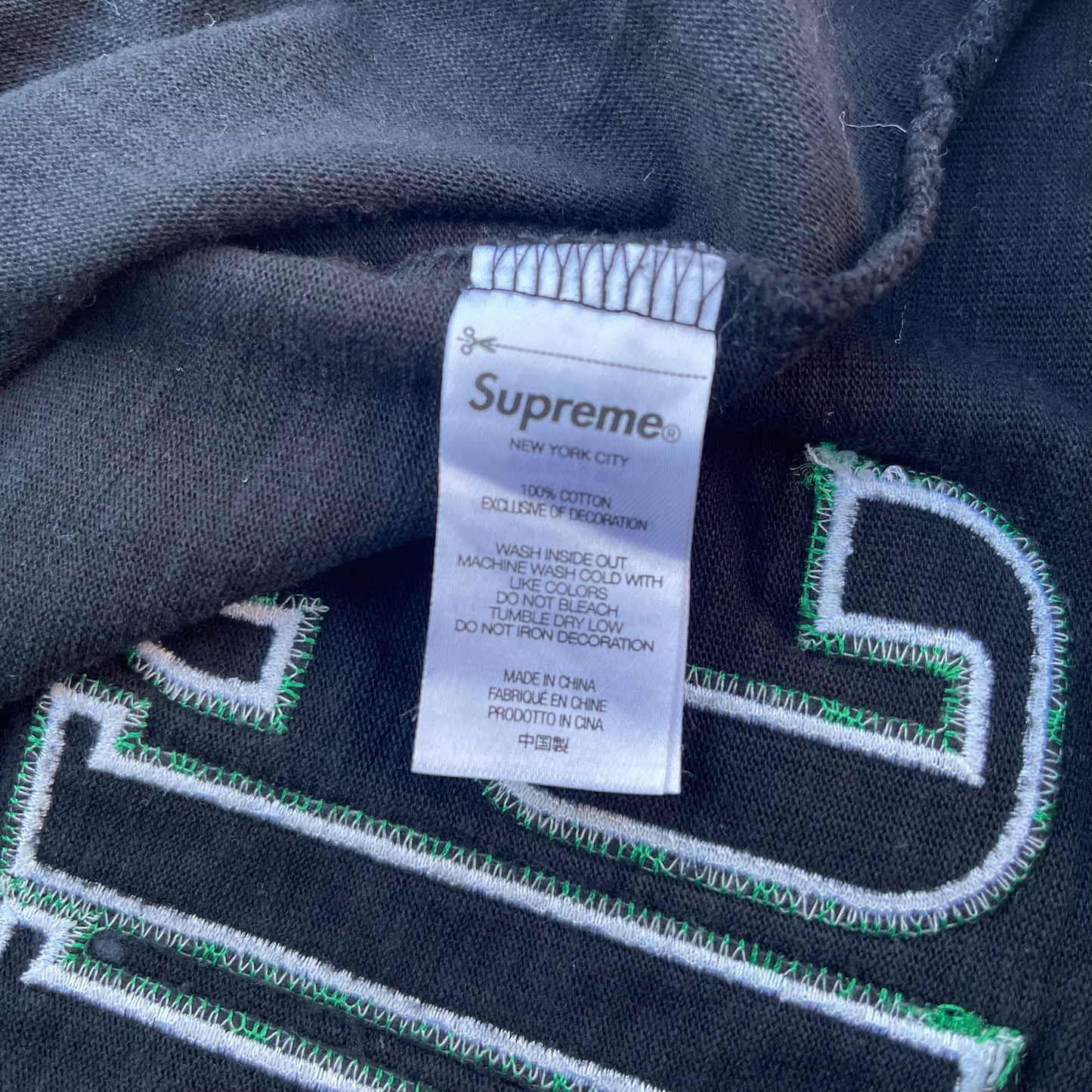 FW22 Supreme Contrast Applique T-shirt