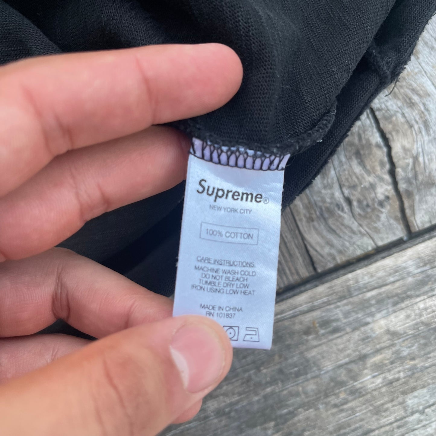 SS16 Supreme Arc Logo Long Sleeve Shirt