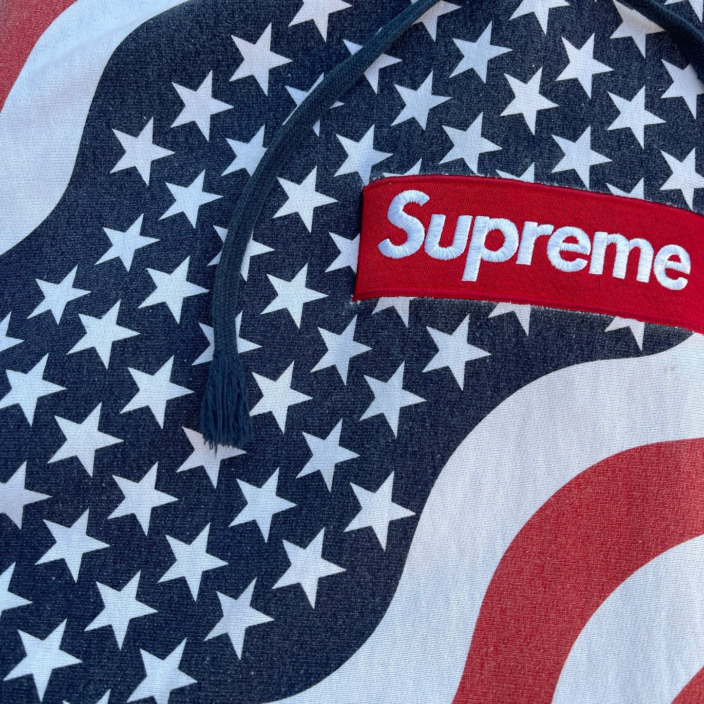 FW14 Supreme Flag Box Logo Hoodie