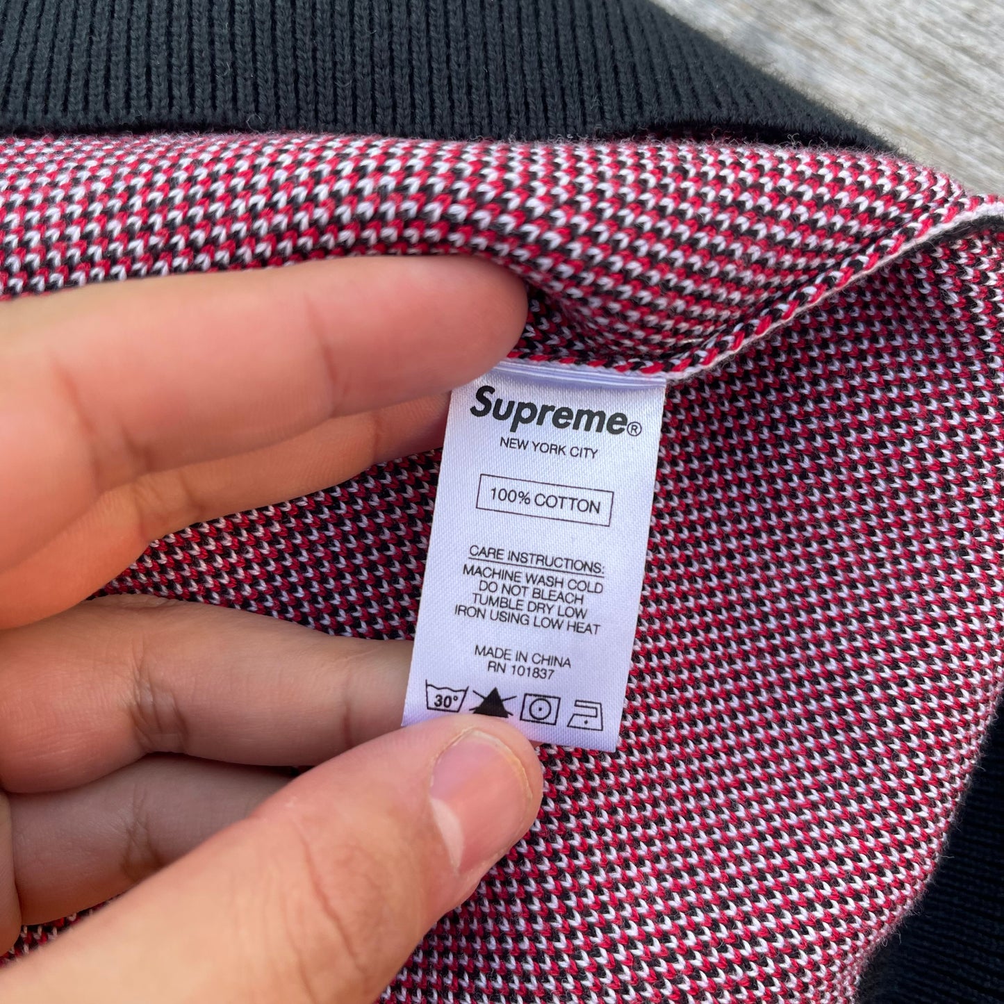 FW17 Supreme x Scarface Split Knit Sweater