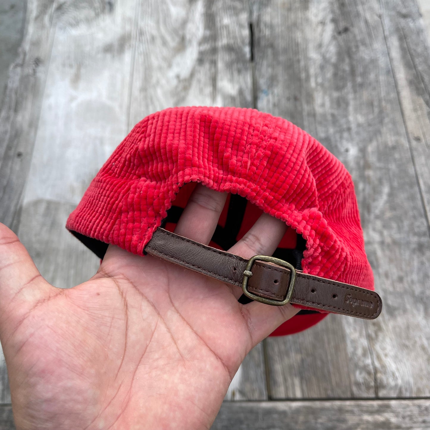 FW17 Supreme Corduroy Camp Cap