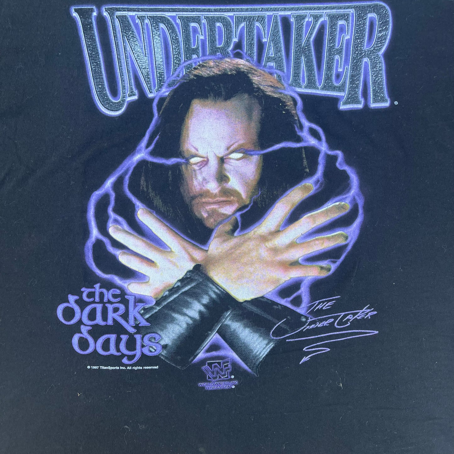 1997 WWF The Undertaker The Dark Days T-shirt