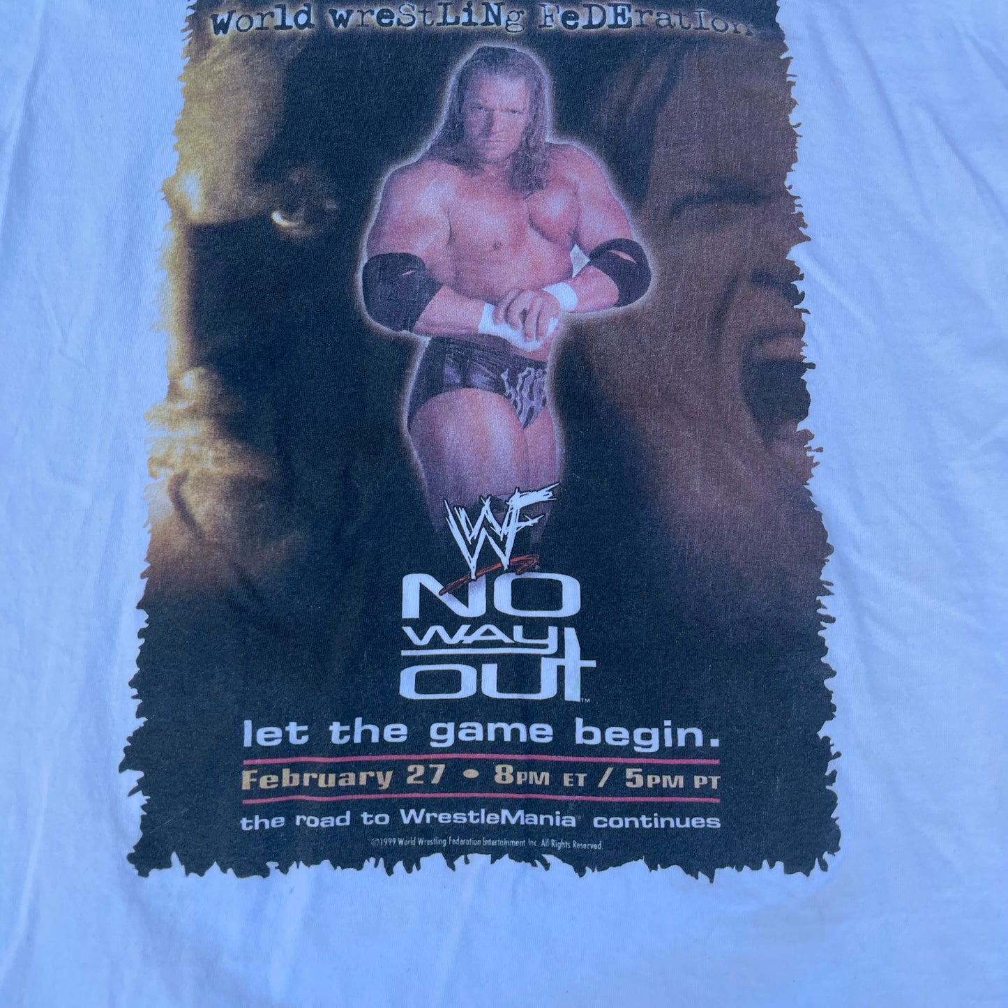 1999 WWF No Way Out Triple H T-shirt