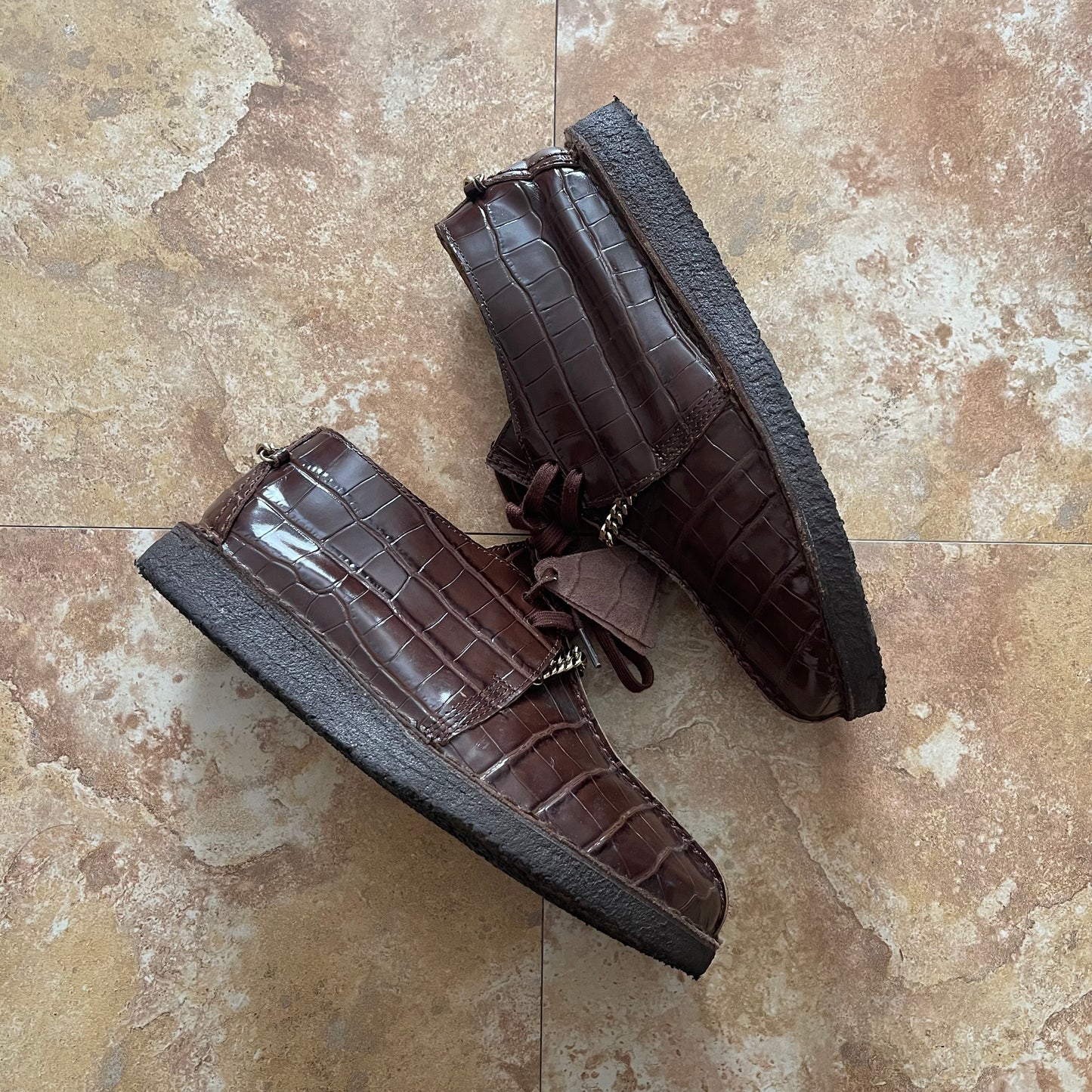 Supreme x Martine Rose x Clarks Brown Croc Desert Trek