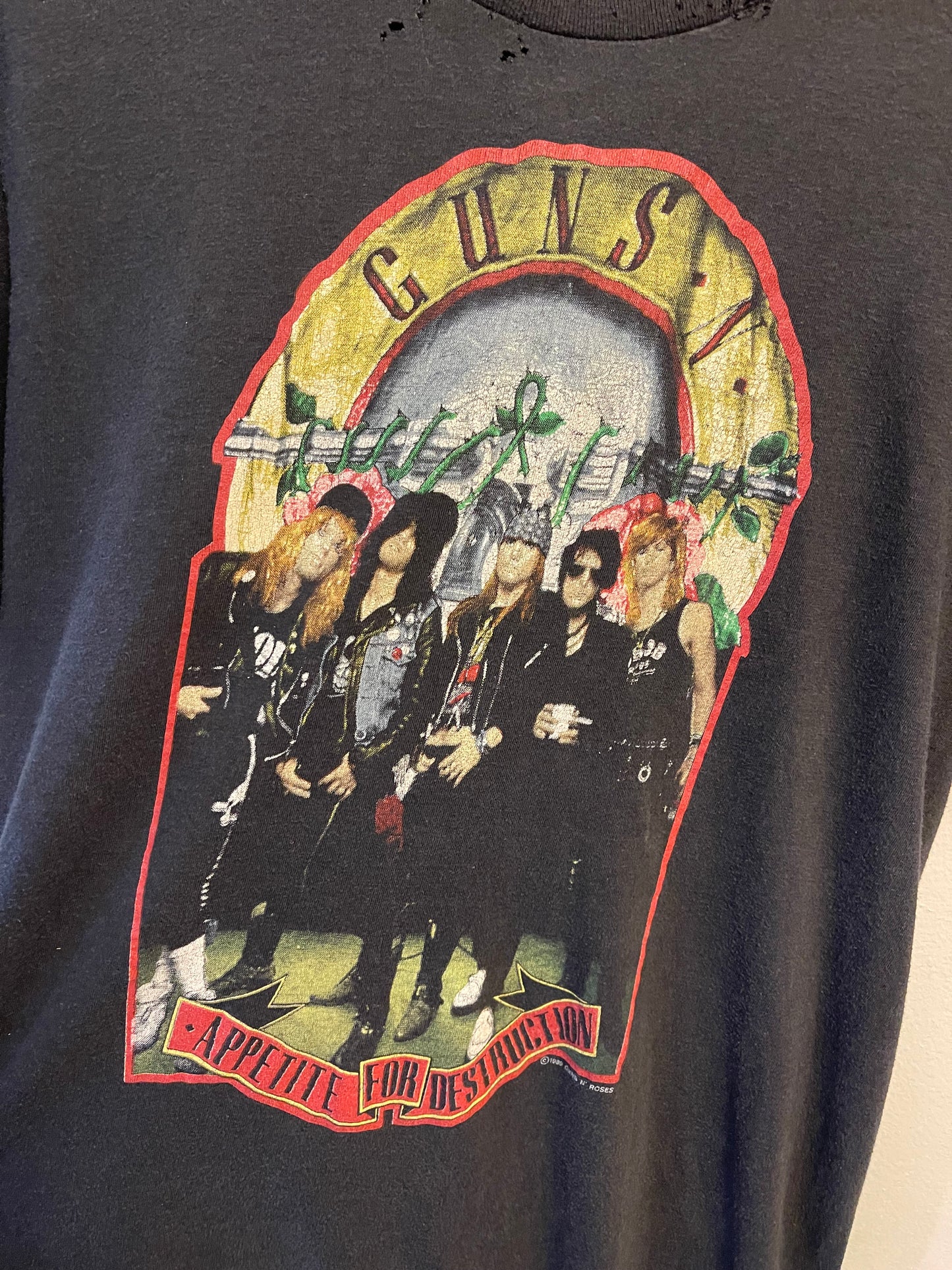 1989 Guns N Roses Appetite for Destruction T-shirt