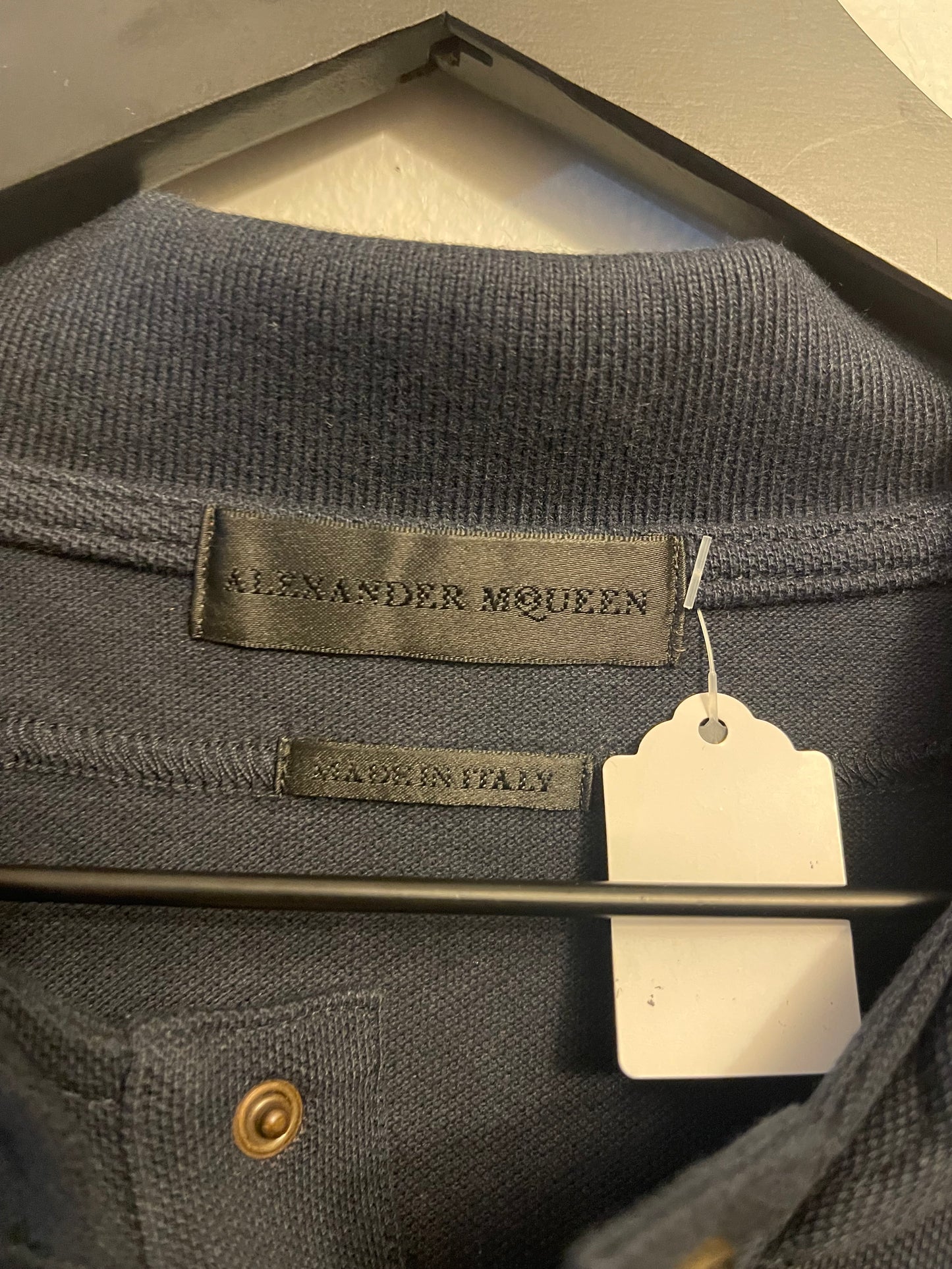 Alexander McQueen Navy Polo Shirt