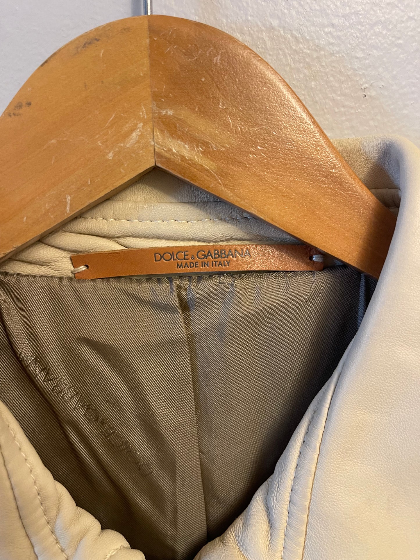 Dolce & Gabbana Made in Italy Leather Jacket