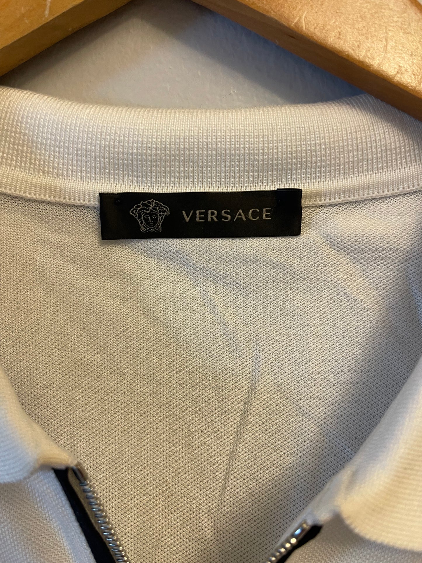 Gianni Versace Leather Pocket Polo