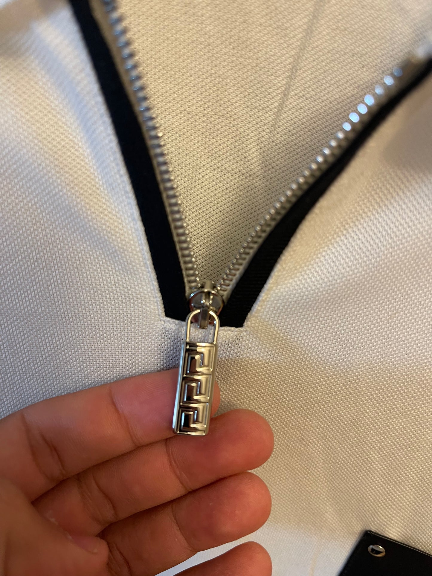 Gianni Versace Leather Pocket Polo