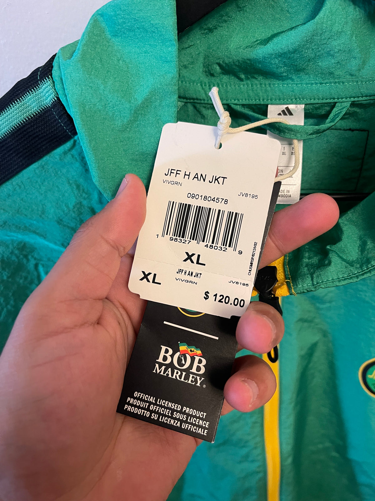2026 Adidas Jamaica Bob Marley Wind Breaker