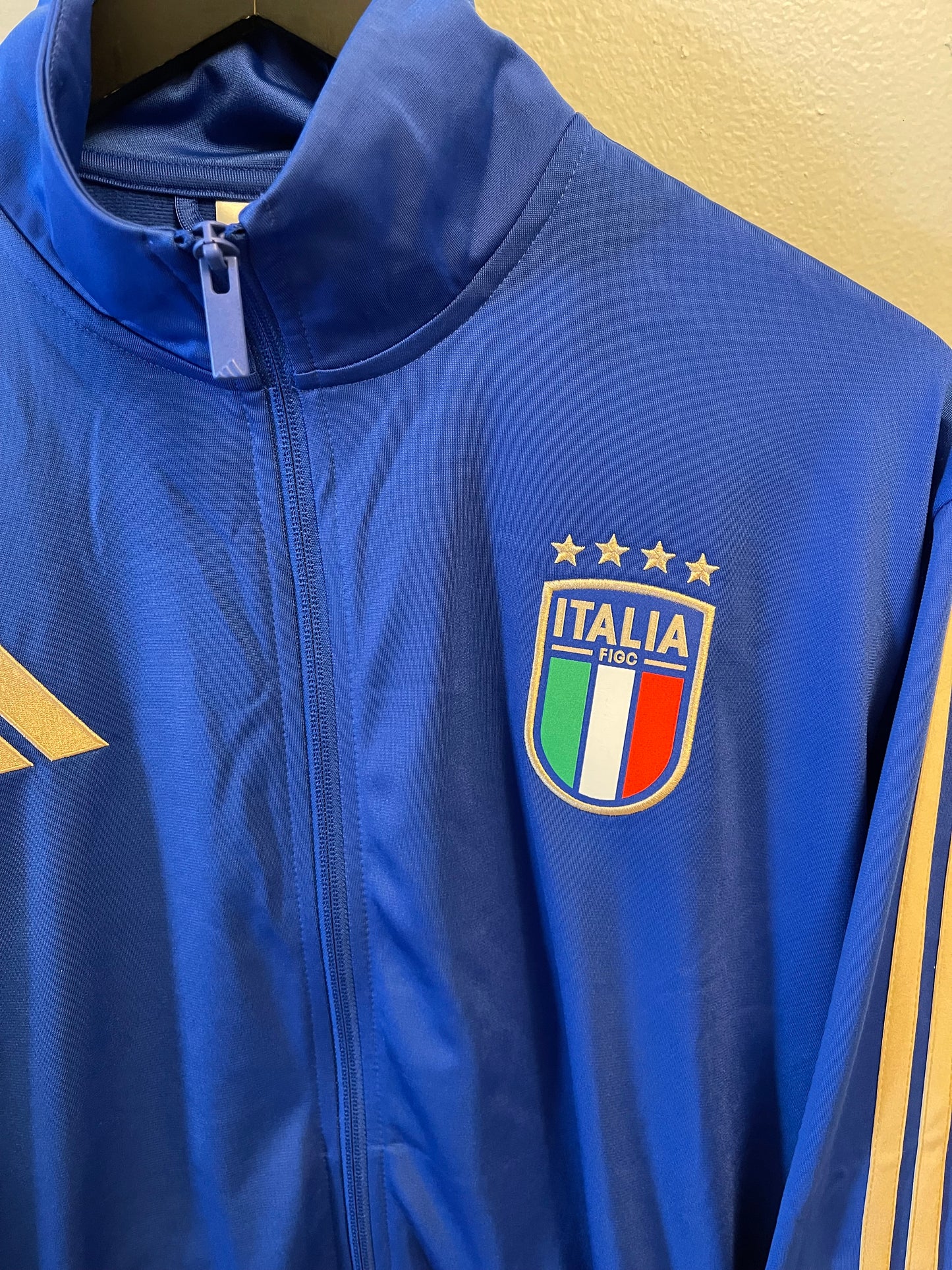 2025 Adidas Italia Italy Futbol Soccer Track Jacket