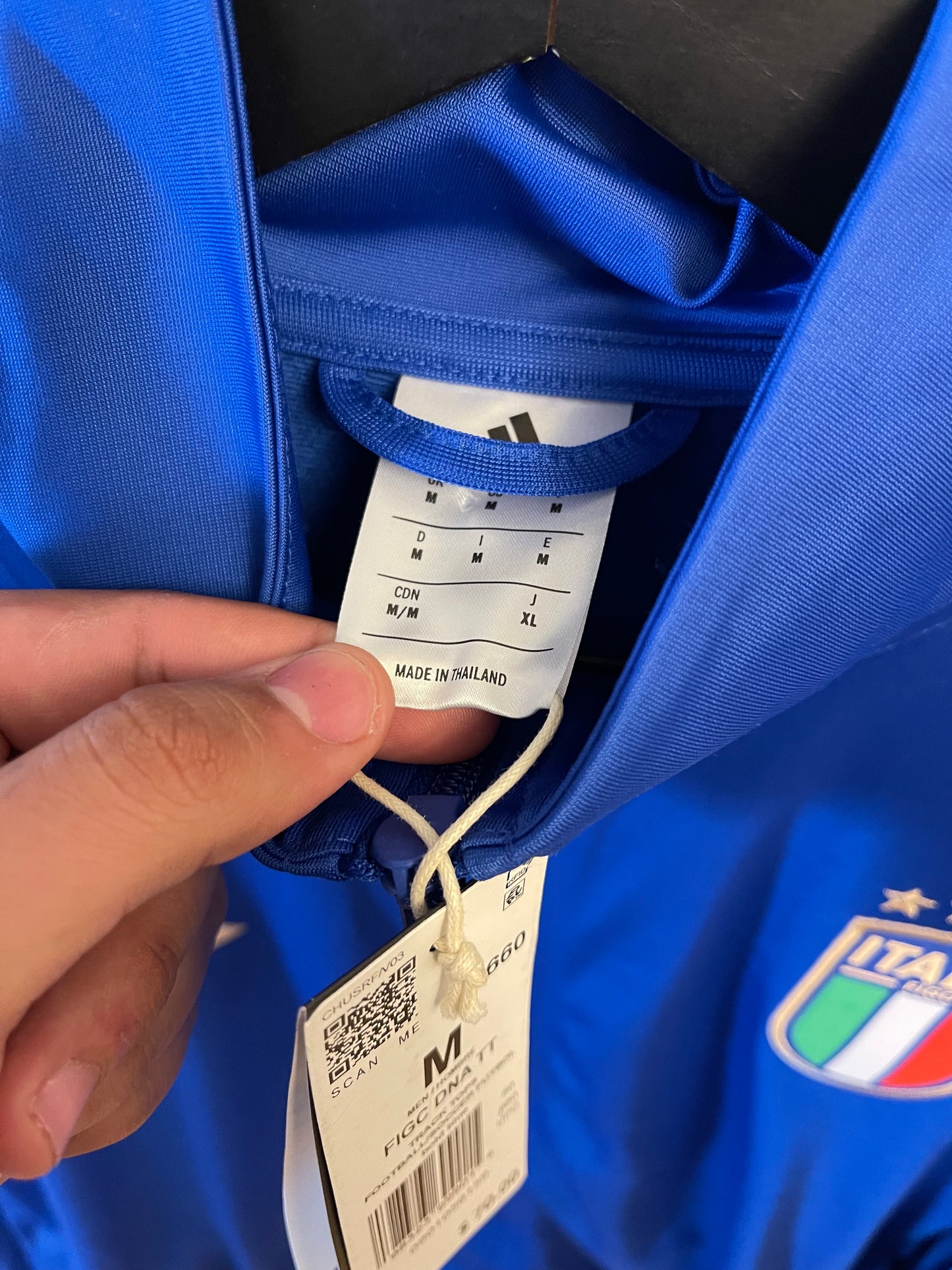 2025 Adidas Italia Italy Futbol Soccer Track Jacket