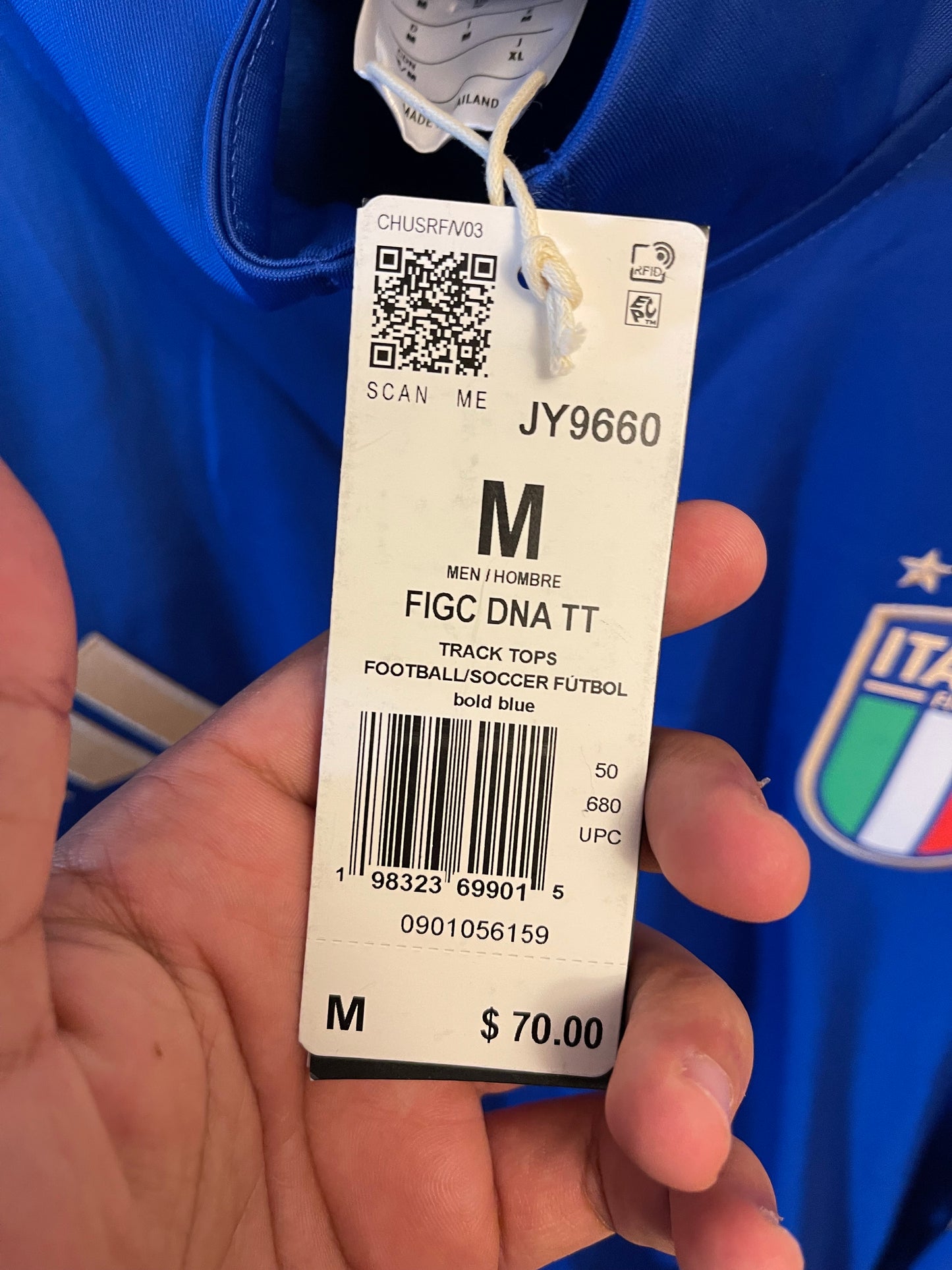 2025 Adidas Italia Italy Futbol Soccer Track Jacket