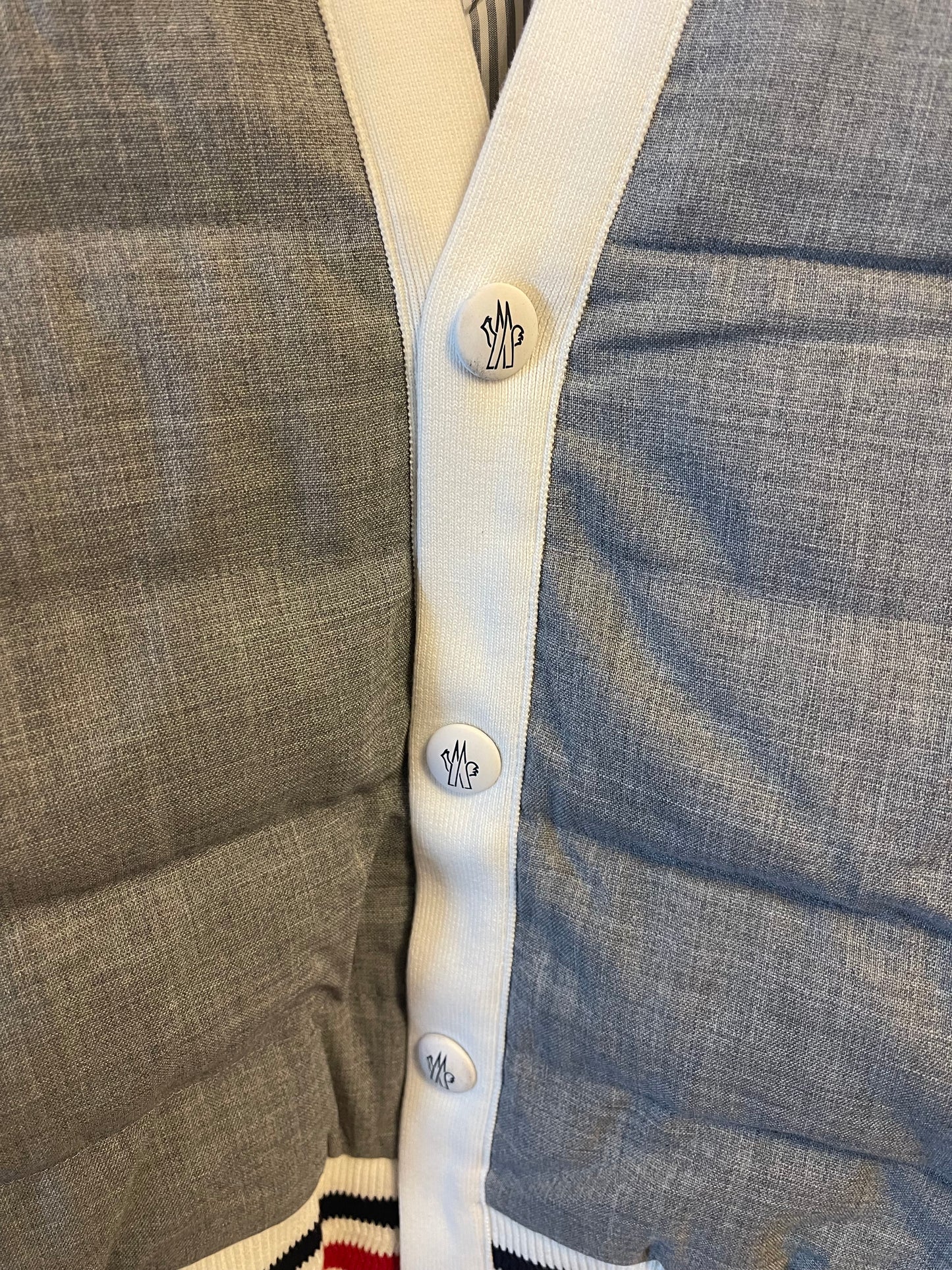 Moncler Gamme Bleu Quilted Padded Cardigan