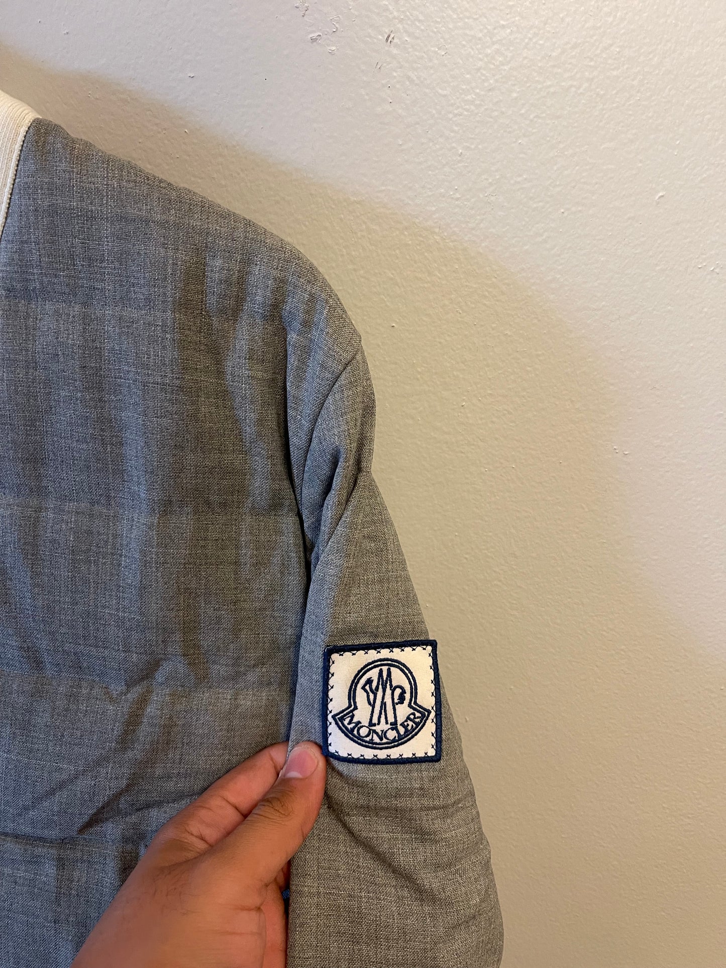 Moncler Gamme Bleu Quilted Padded Cardigan