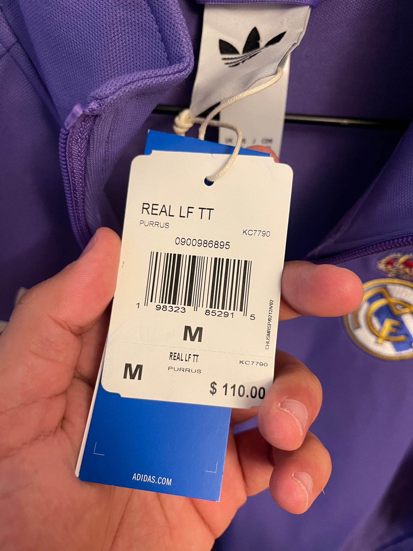 2025 Adidas Real Madrid Track Jacket