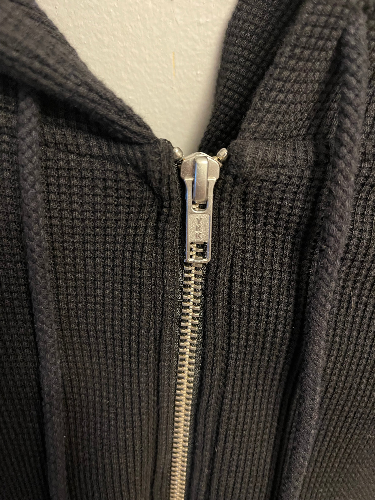 SS25 Supreme Zip Up Thermal Waffle Hoodie