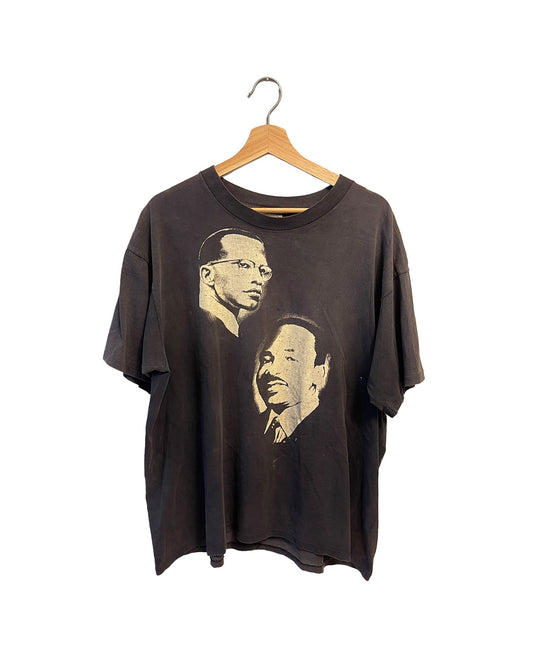 90s Civil Rights Martin Luther King & Malcolm X T-shirt