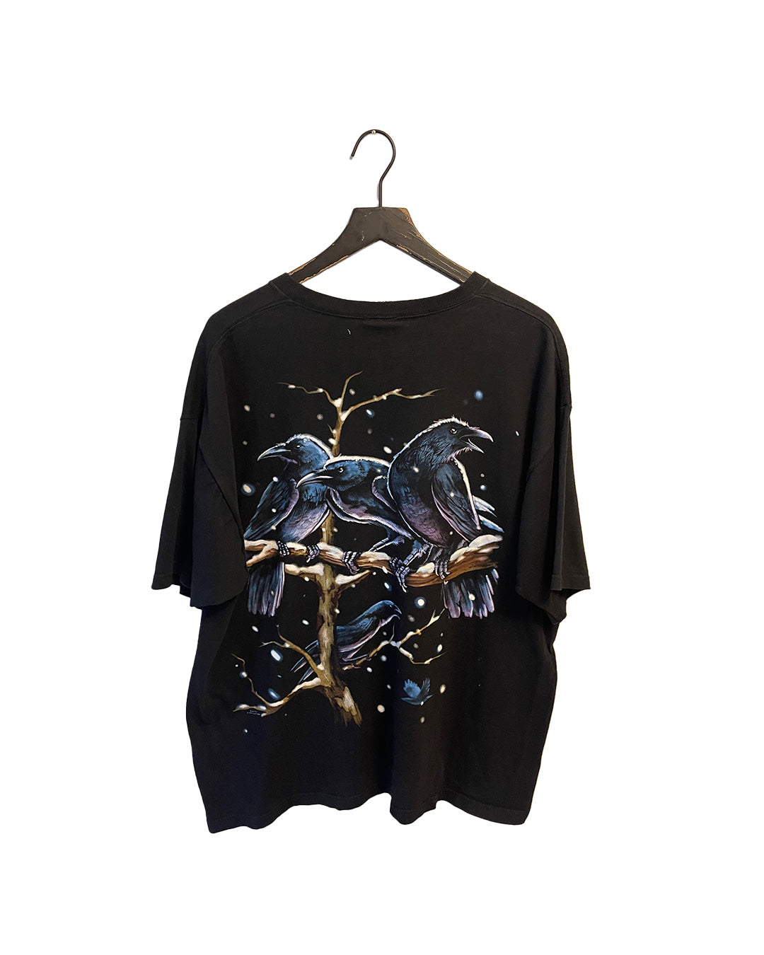 Vintage 1999 Liquid Blue Crow Raven Brain Fox AOP T-shirt