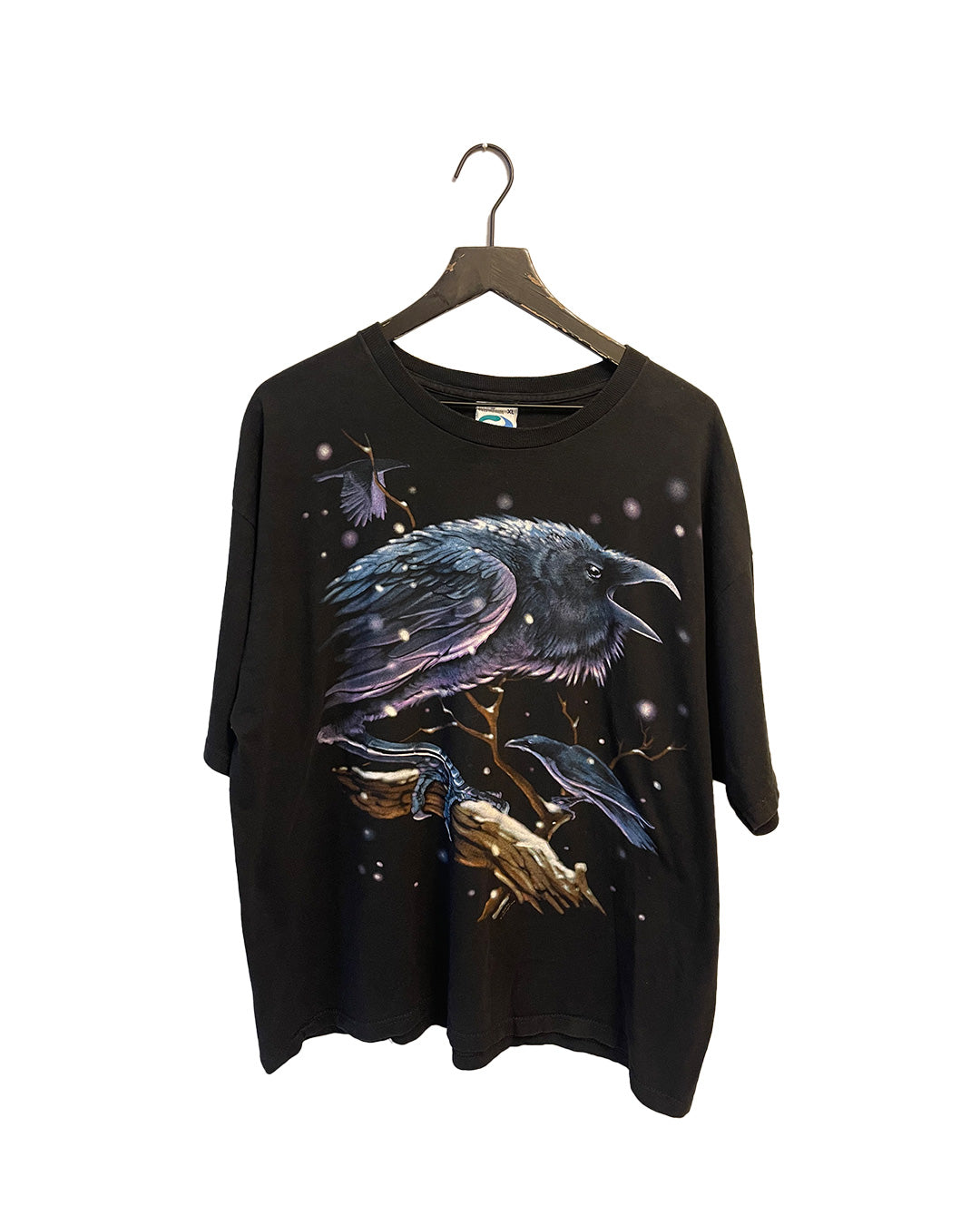 Vintage 1999 Liquid Blue Crow Raven Brain Fox AOP T-shirt