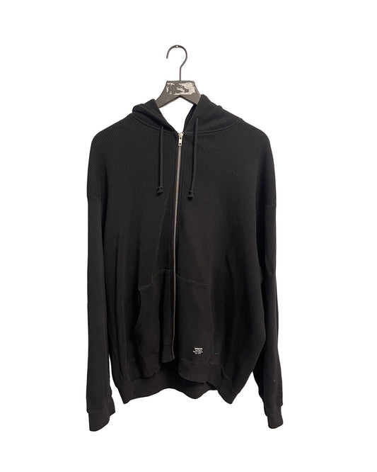 SS25 Supreme Zip Up Thermal Waffle Hoodie