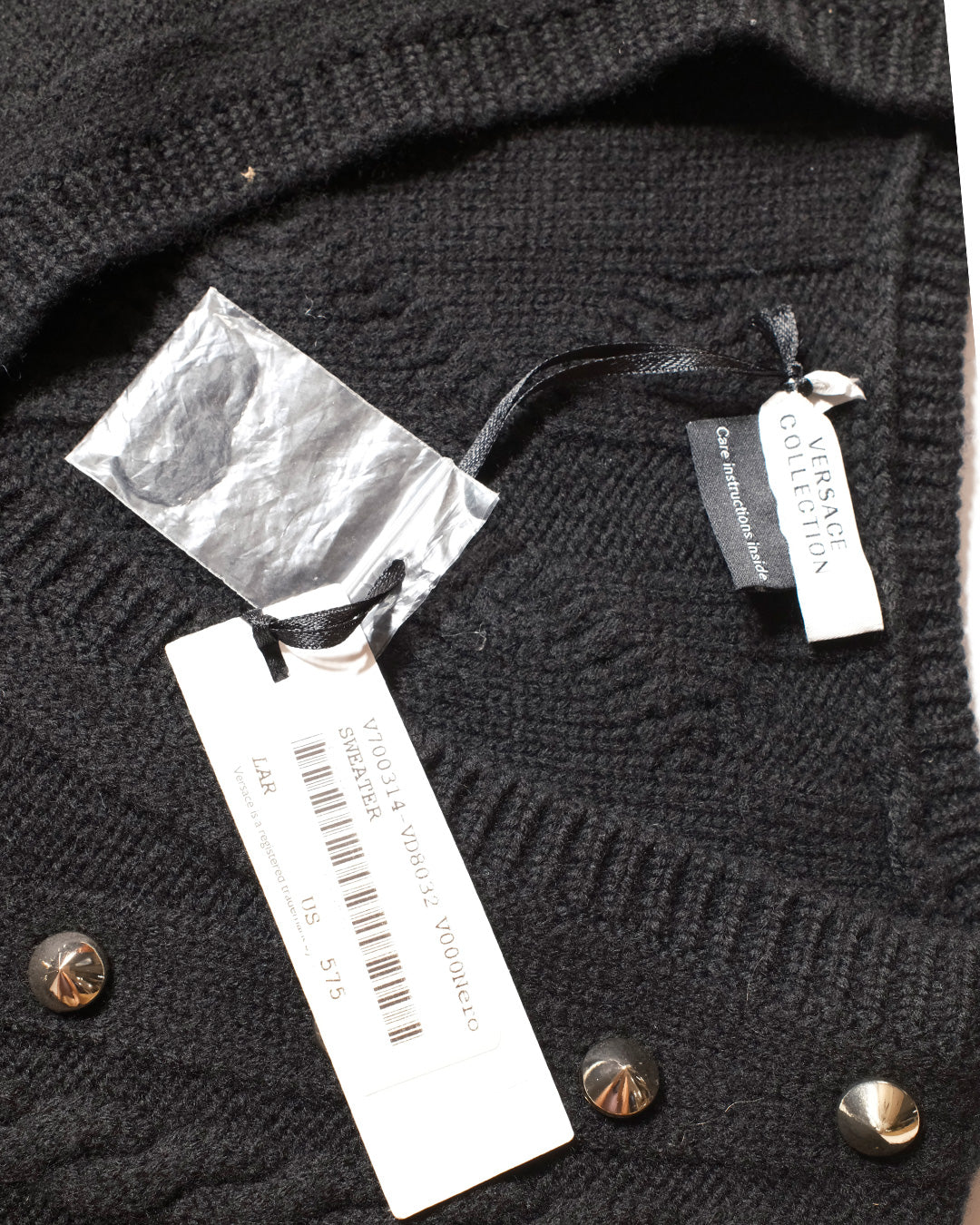FW 2013 Versace Collection Studded Sweater