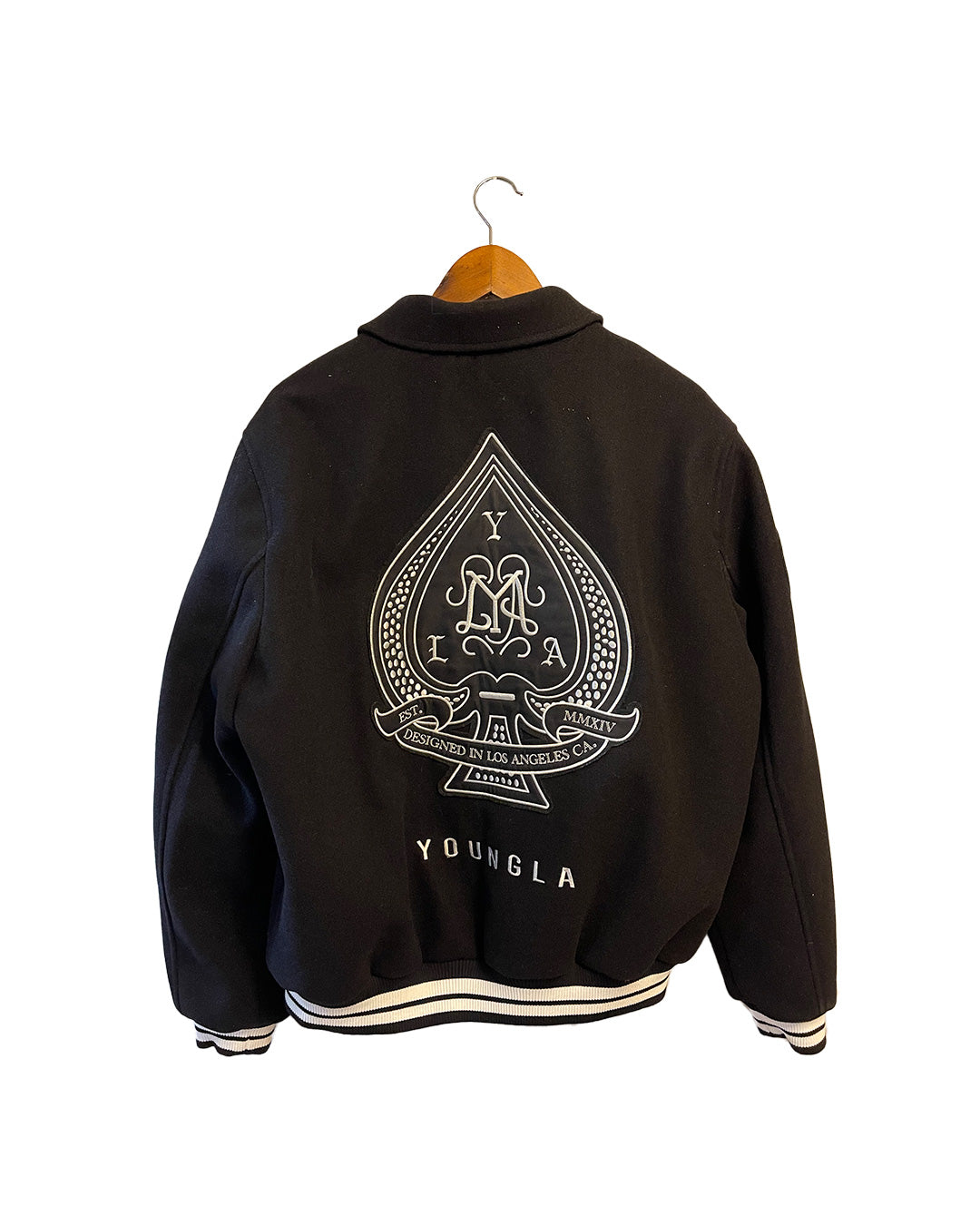 Young LA Ace of Spades Letterman Jacket